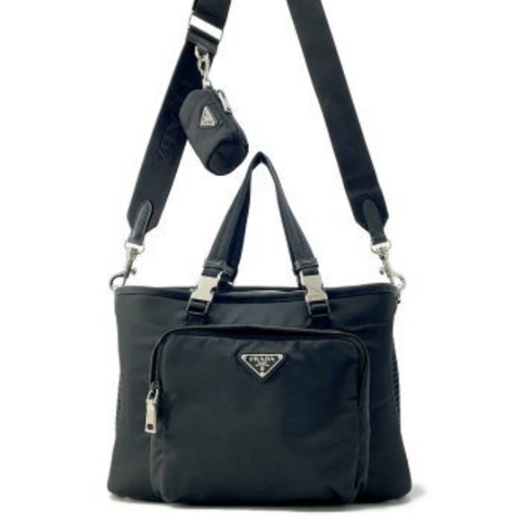 Prada Re Nylon Pet Bag Black - Picture 1 of 8